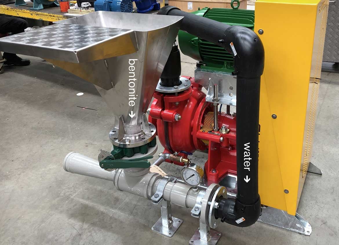 Bentonite slurry pump