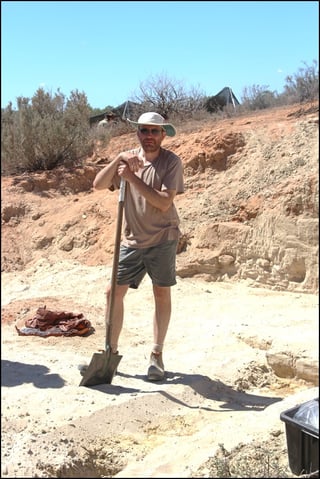 Now just shift all of that sand down to the riverside