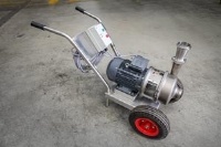 centrifugal pump on a trolley