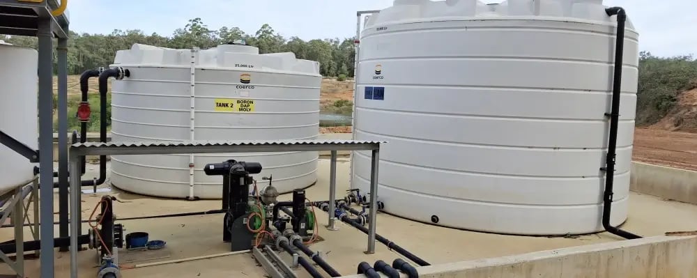 fertiliser application - pump solution Western Australia