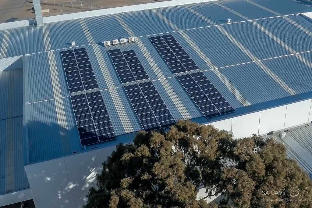 solar panels at Global Pumps, Tonsley
