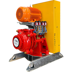 Rubber-lined centrifugal pumps (horizontal and vertical sump) for abrasive slurries